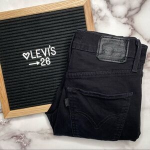 LEVI’S Mile High Super Skinny Black Denim Jeans - Size 26